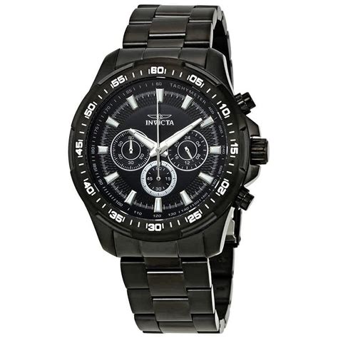 Men's Dylan Chronograph Black Silicone Black Dial.